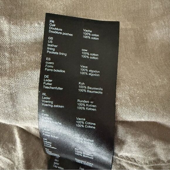 Maje Gray Leather Jacket - Picture 9 of 9